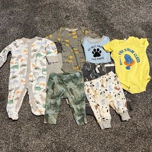 Cute lot of 0-3 baby boy clothes!